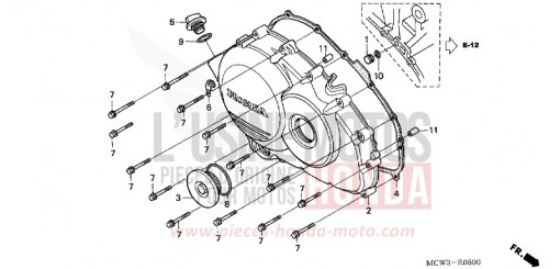 PANNEAU CARTER-MOTEUR D. VFR800A2 de 2002